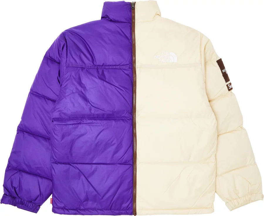 Supreme The North Face Split Nuptse Jacket Tan