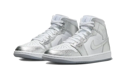 Air Jordan 1 Mid Crinkled Chrome