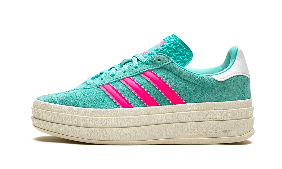 Adidas Gazelle Bold Flash Aqua Lucid Pink