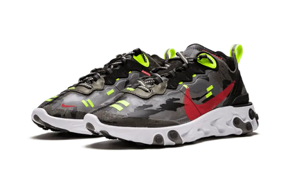 Nike React Element 87 Medium Olive Volt Crimson Tiger Camo - CJ4988-200