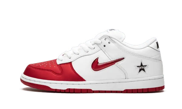 Nike SB Dunk Low Supreme Jewel Swoosh Red - CK3480-600