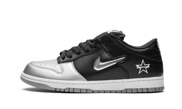 Nike SB Dunk Low Supreme Jewel Swoosh Silver - CK3480-001